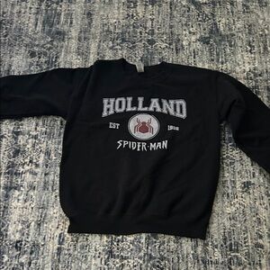 Spider-Man Black Crewneck Sweater